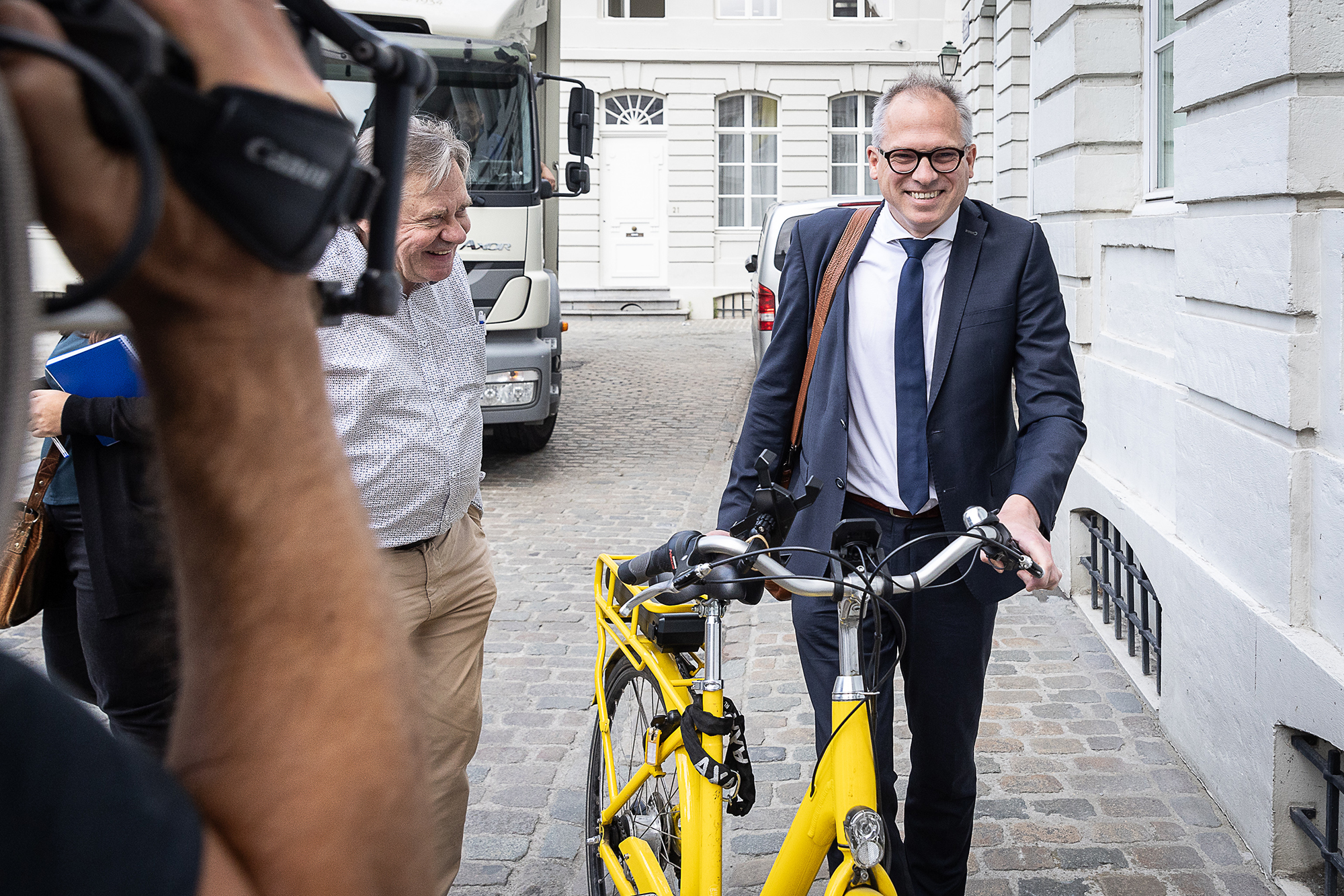 Matthias Diependaele im Juli in Brüssel