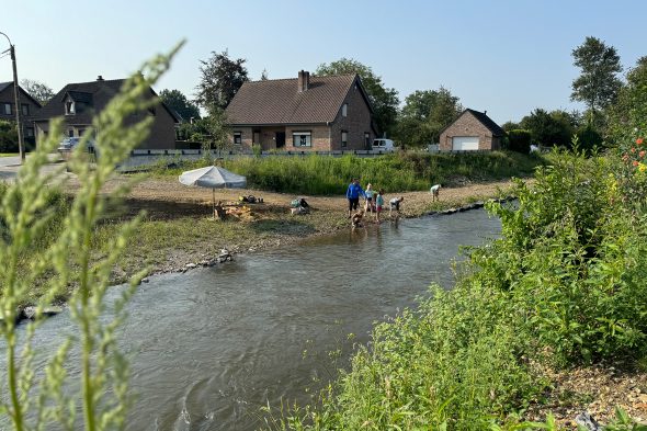 Moelingen in den Voeren drei Monate nach dem Hochwasser