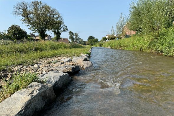 Moelingen in den Voeren drei Monate nach dem Hochwasser