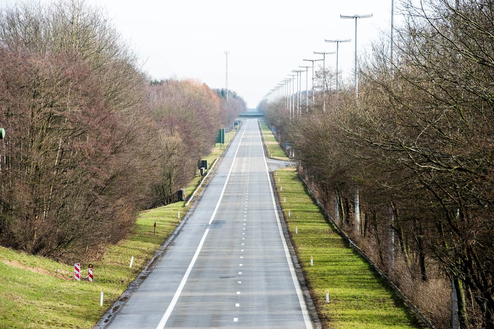 Autobahn E40 auf Höhe von Eynatten