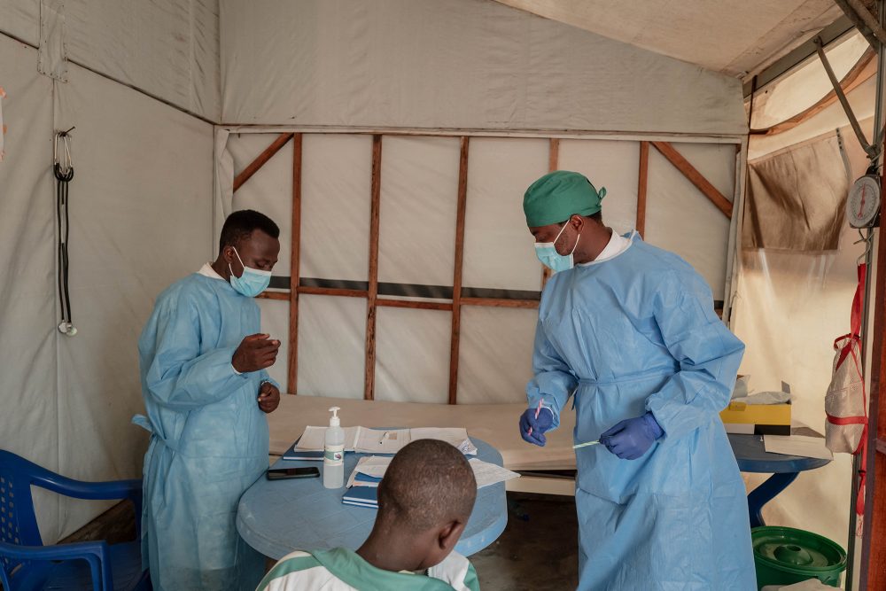 Mpox-Behandlungszentrum im Nyiragongo General Referral Hospital im Norden von Goma