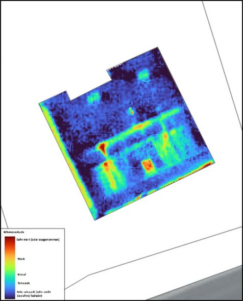 Wärmebild eines Eupener Wohnhauses