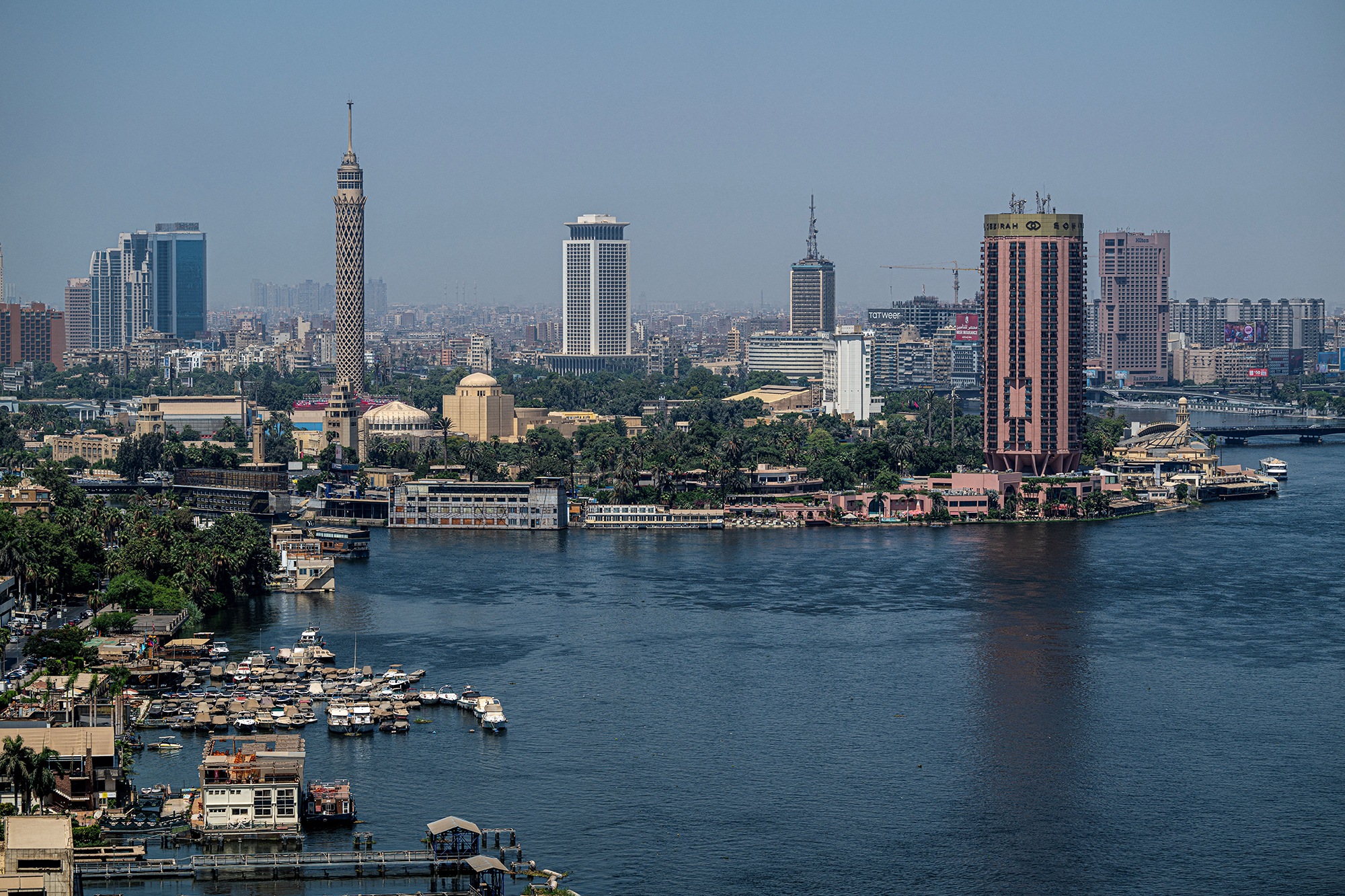 Blick auf die Skyline der ägyptischen Hauptstadt Kairo