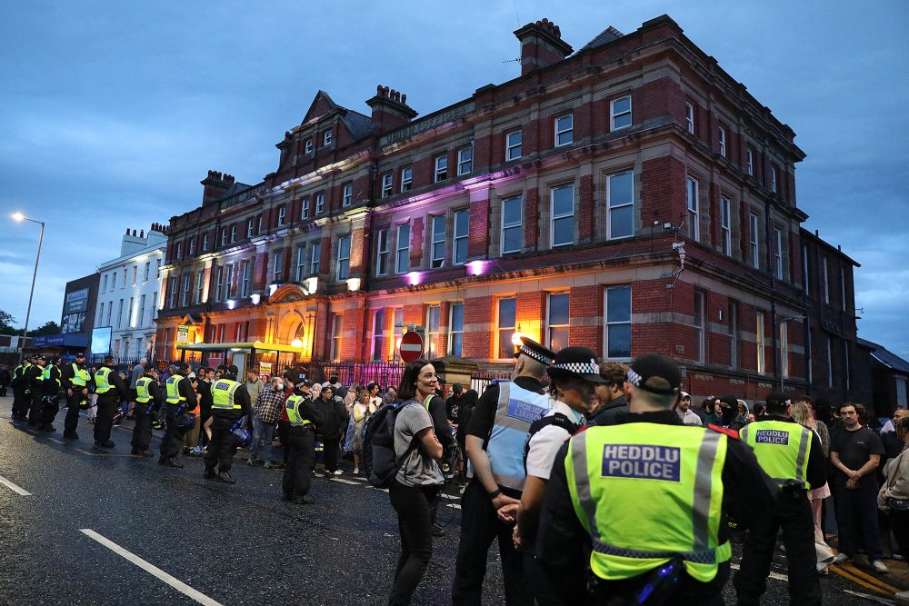 Polizisten in Liverpool