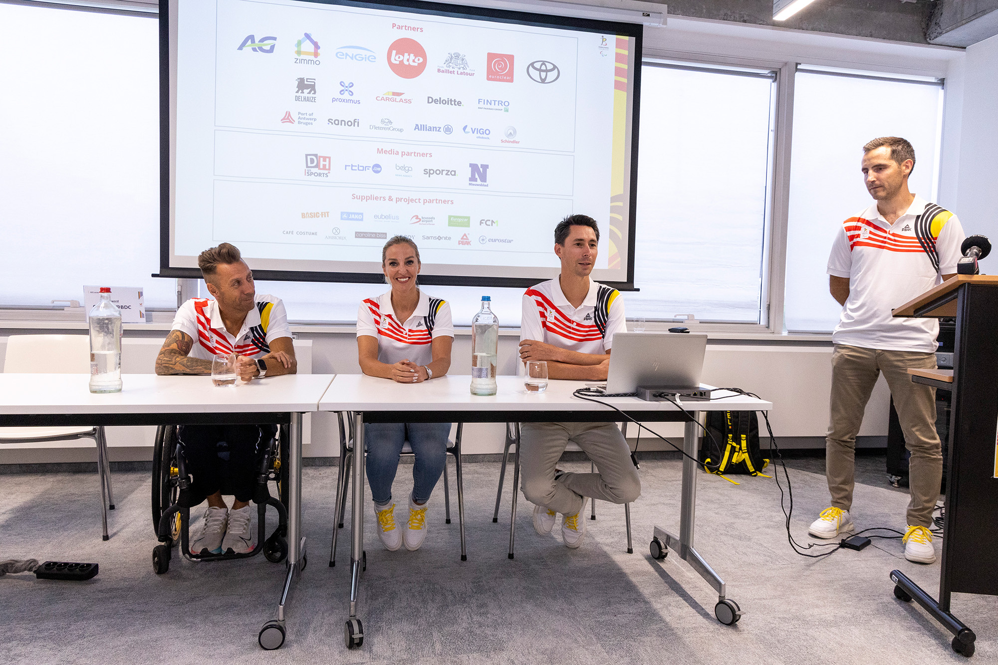 Pressekonferenz des "Paralympic Team Belgium" am Mittwoch in Brüssel