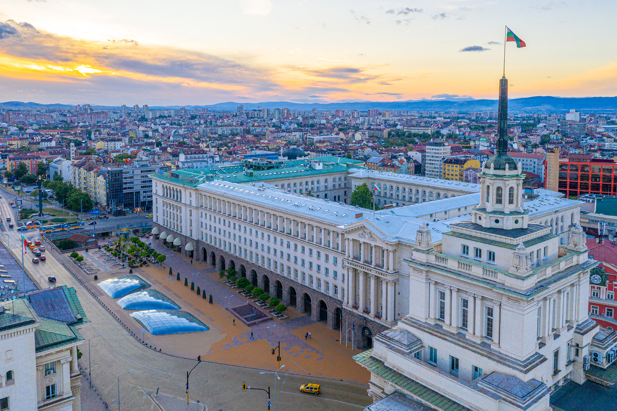 Das Parlamentsgebäude in Sofia