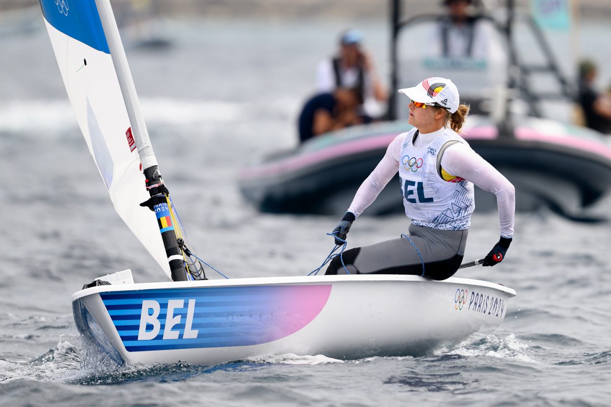 Emma Plasschaert im "Medal Race"