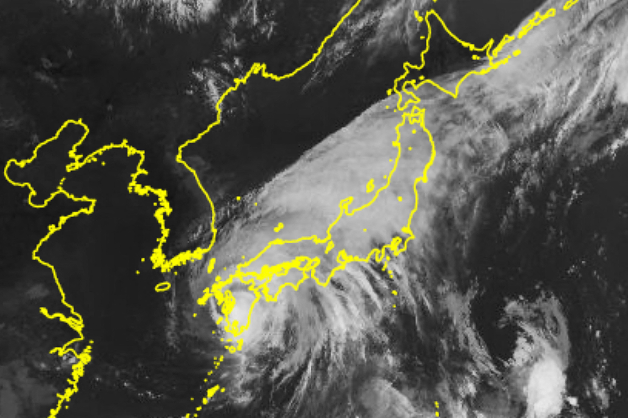 Satellitenaufnahme von Taifun "Shanshan"