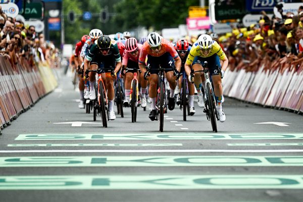 Zielsprint der zweiten Etappe der Tour de France Femmes