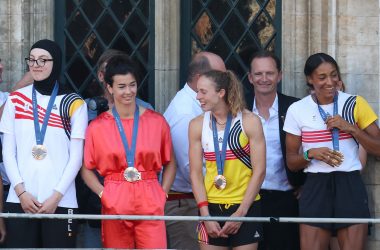 Sarah Chaâri, Gabriella Willems, Noor Vidts und Nafi Thiam