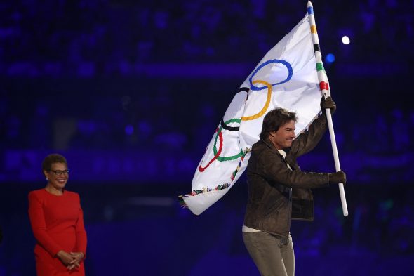 Tom Cruise bei der Abschlussfeier der Olympischen Spiele