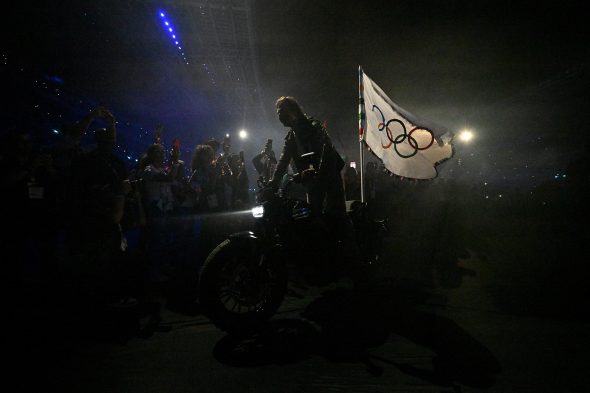 Tom Cruise bei der Abschlussfeier der Olympischen Spiele