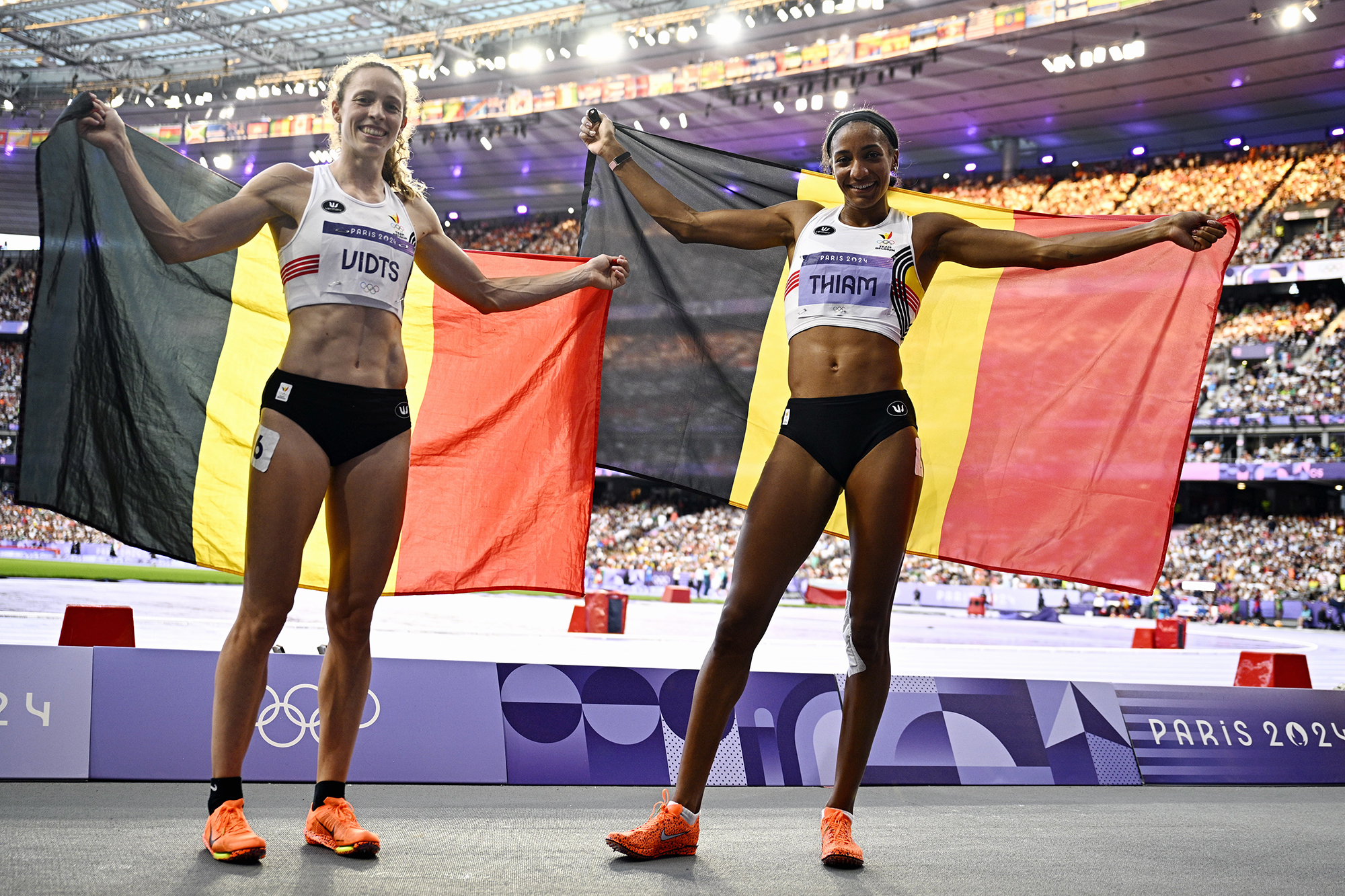 Zwei Medaillen für Belgien im Siebenkampf: Bronze für Noor Vidts, Gold für Nafi Thiam