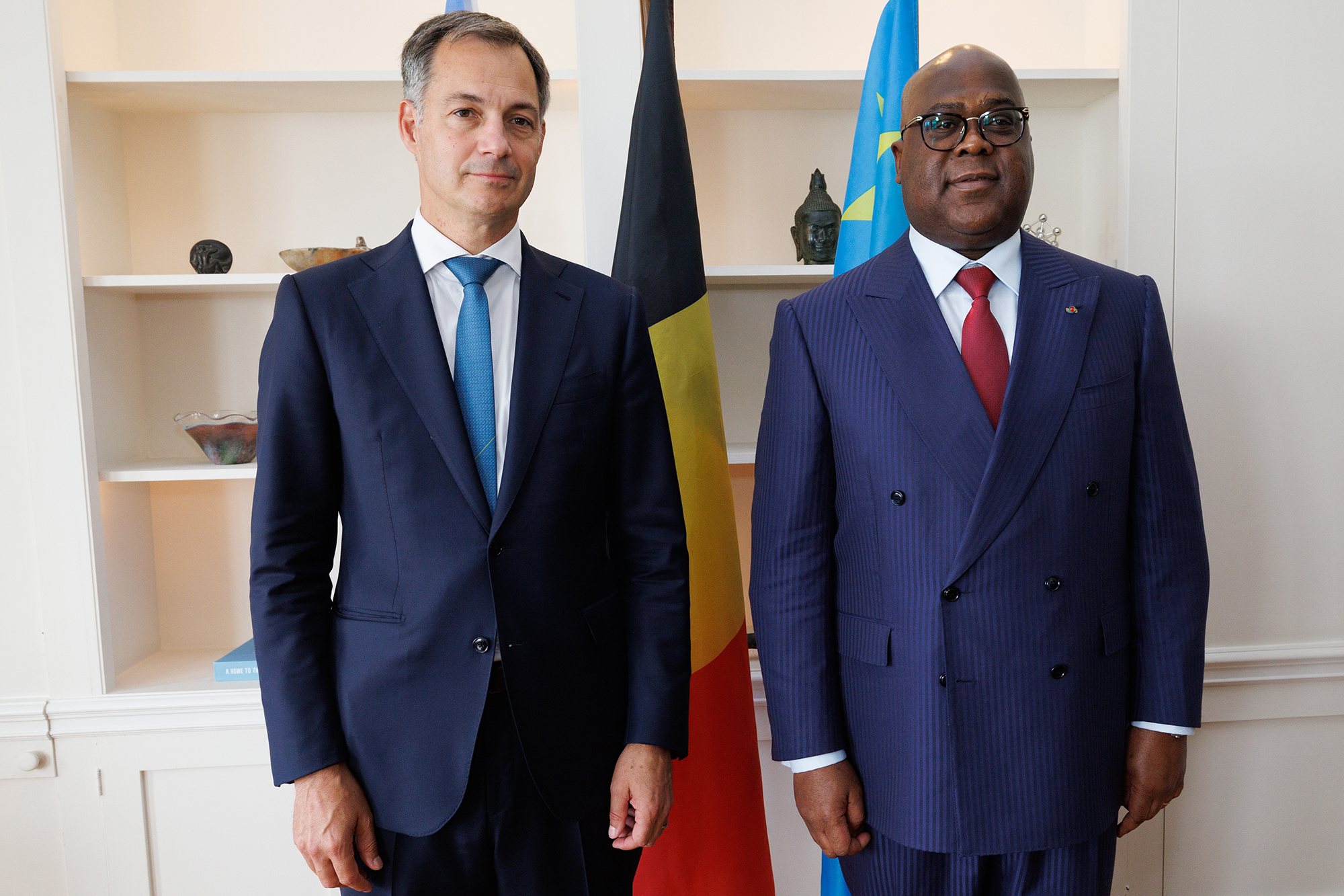 Premierminister De Croo und der kongolesische Präsident Tshisekedi