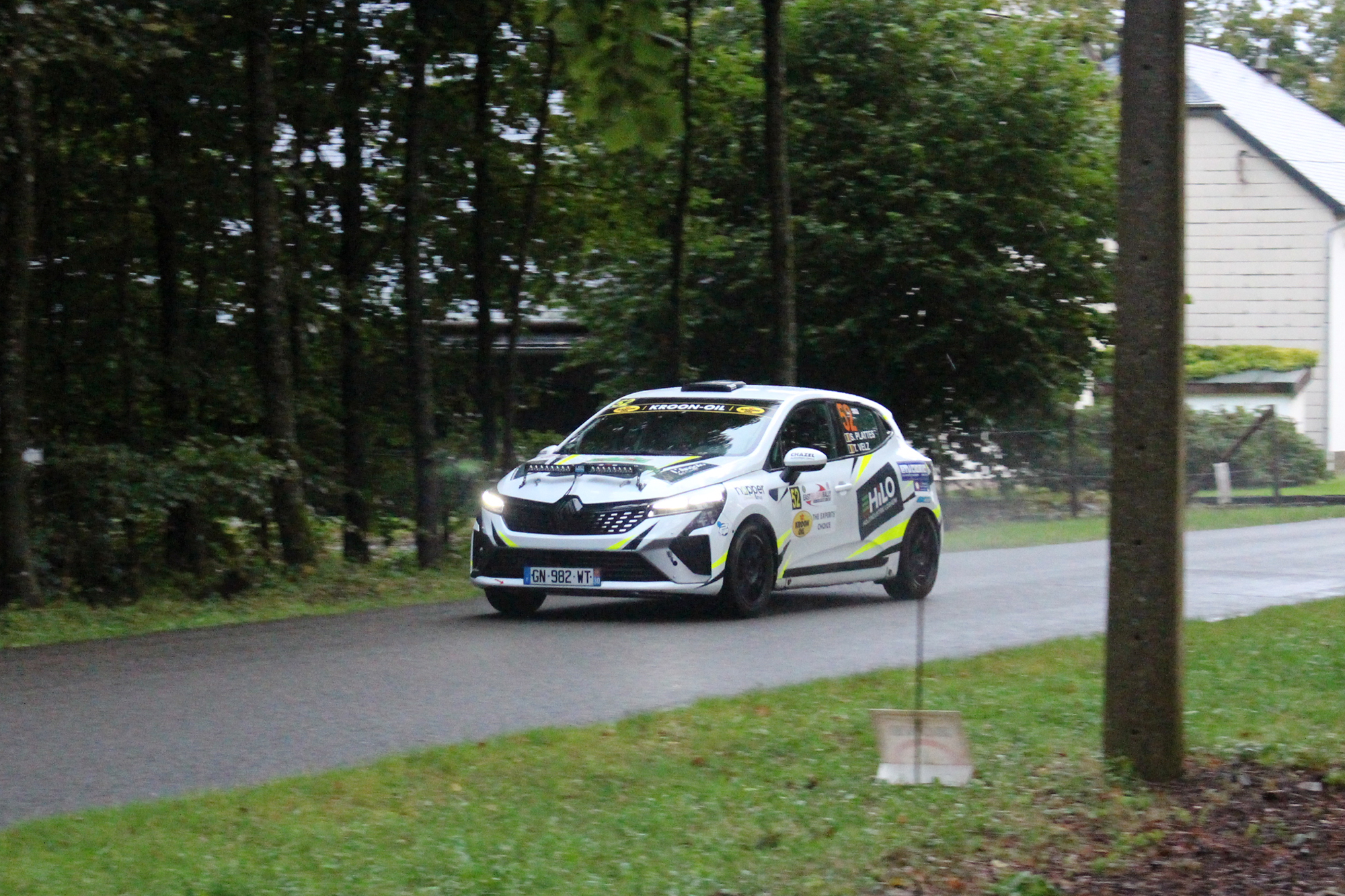 East Belgian Rallye 2024: Sergio Plattes/Thomas Velz beim Shakedown