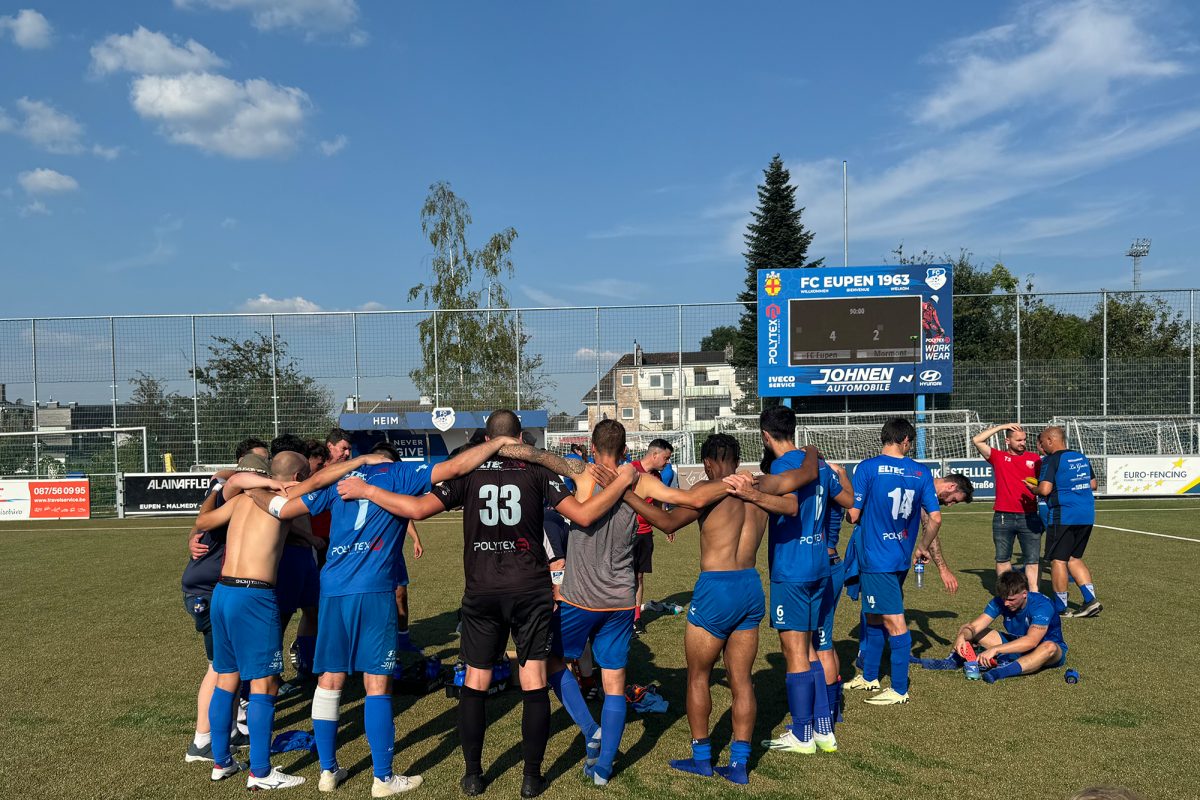 Der FC Eupen gewinnt deutlich gegen Mormont