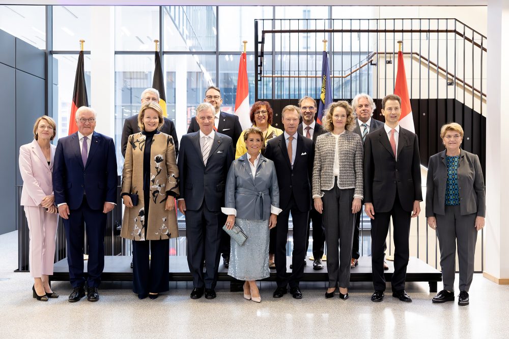 Gruppenbild der Teilnehmer des informellen Treffens der Staatsoberhäupter deutschsprachiger Länder