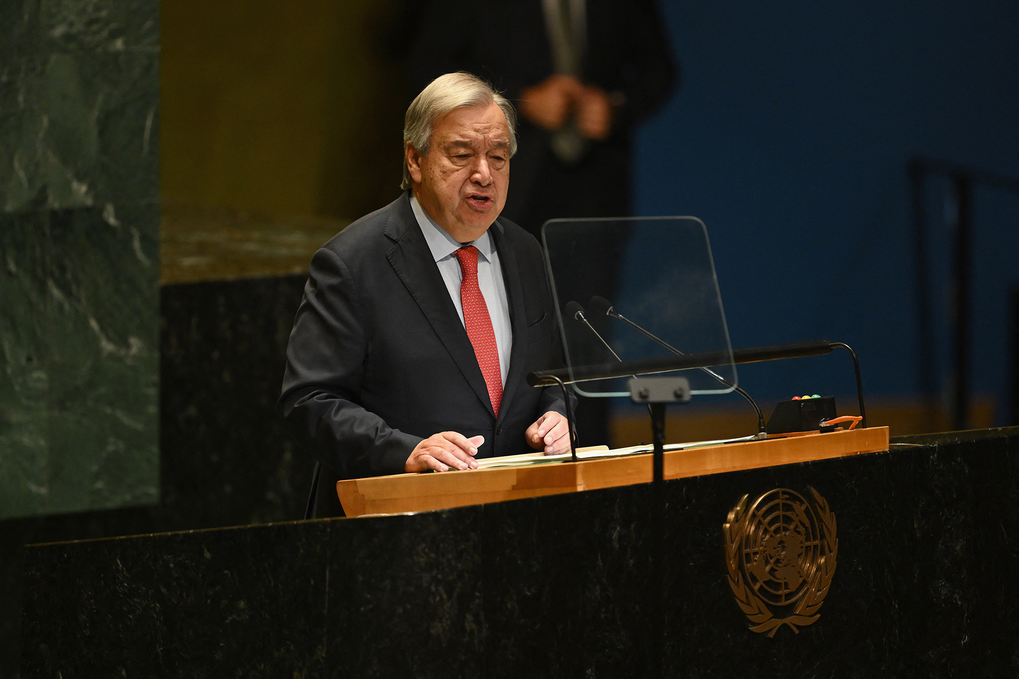 UN-Generalsekretär Guterres beim Auftakt der Generaldebatte der UN-Vollversammlung in New York