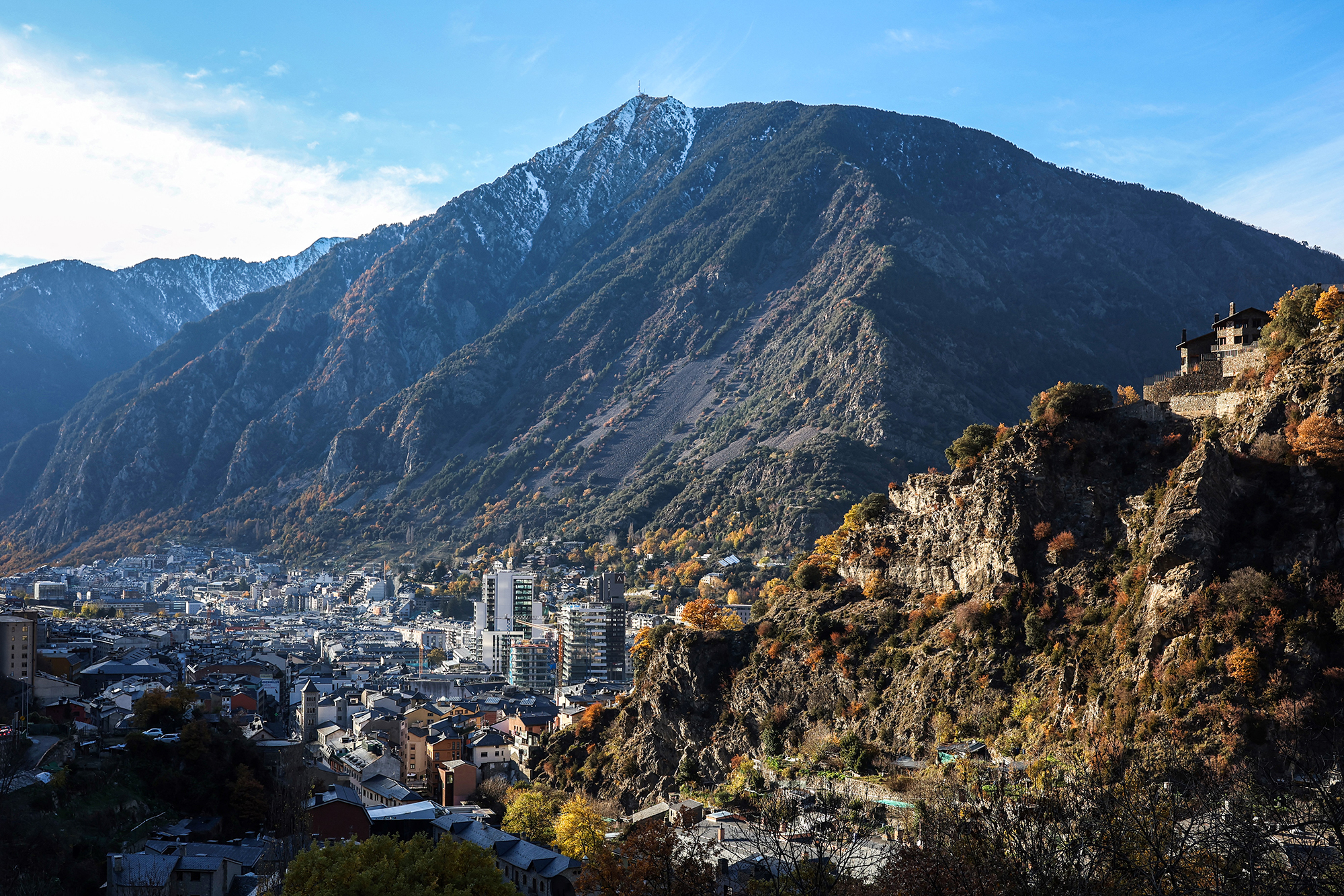 Andorra la Vella in den Pyrenäen