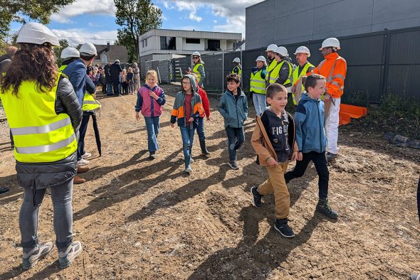 Grundsteinlegung an der neuen Grundschule in Herbesthal