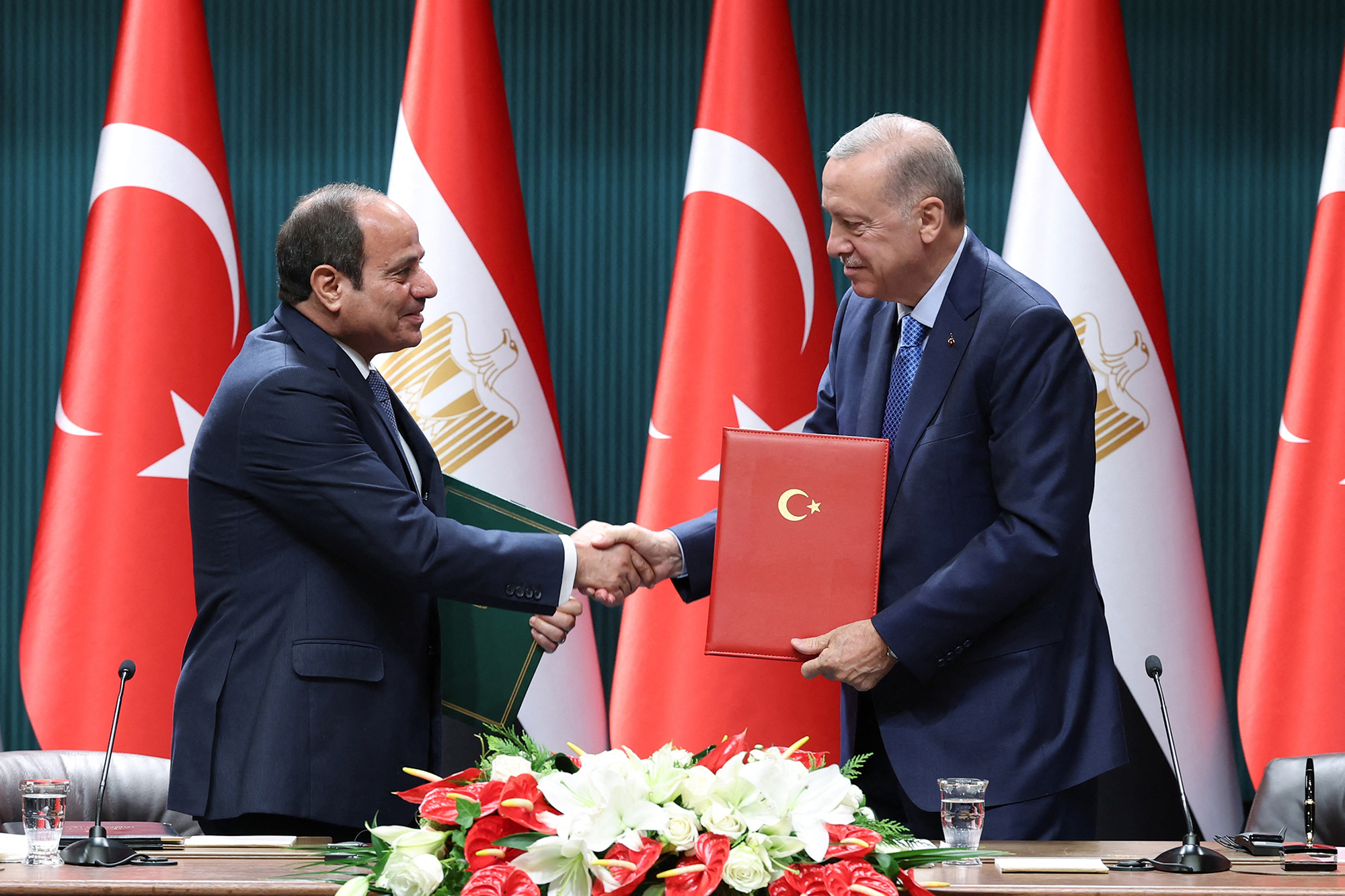 Al-Sisi und Erdogan in Ankara