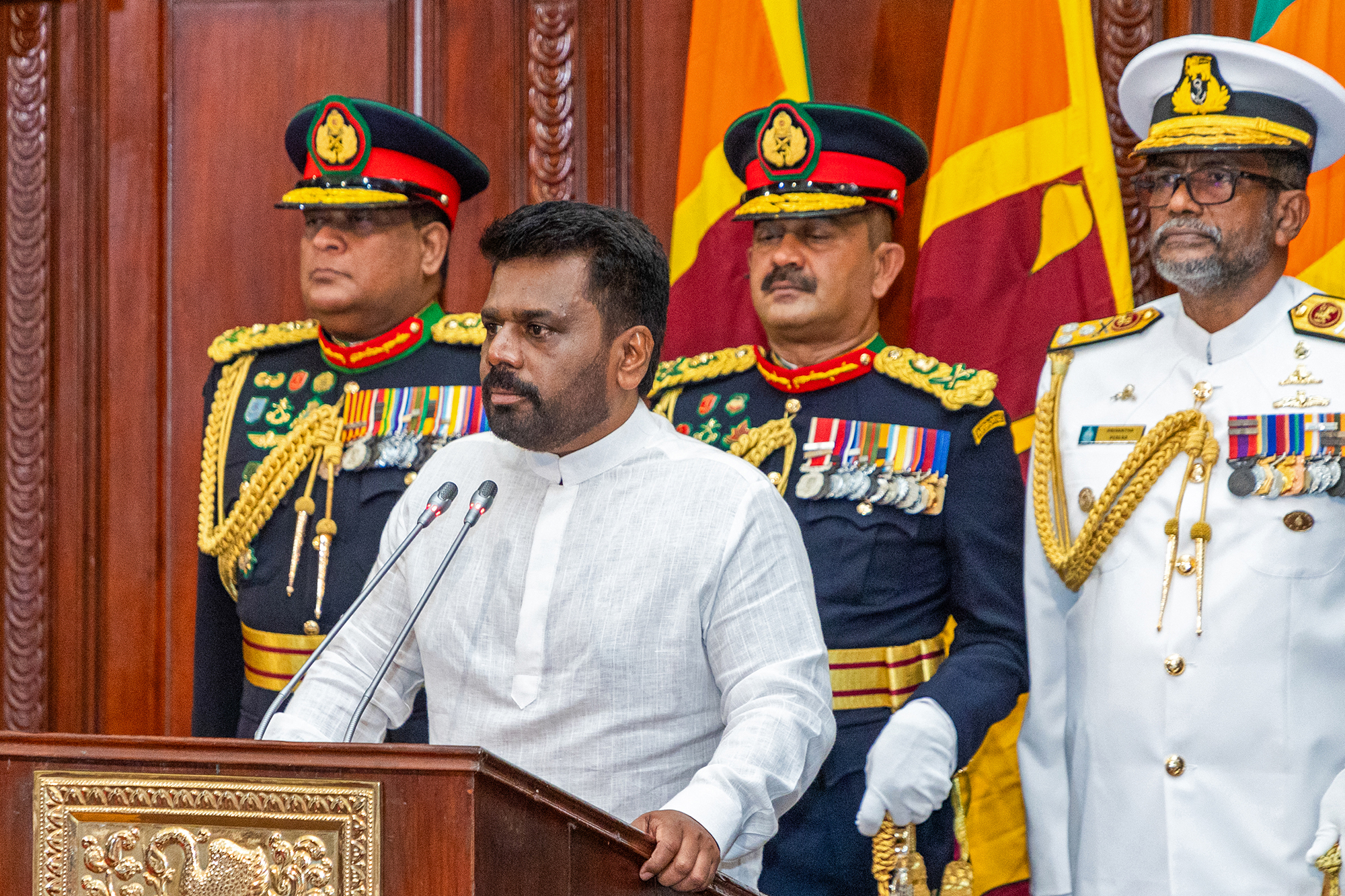 Marxist Dissanayake als neuer Präsident von Sri Lanka vereidigt