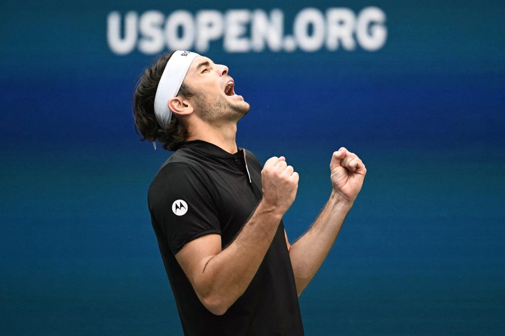 Taylor Fritz jubelt nach seinem Einzug ins Halbfinale