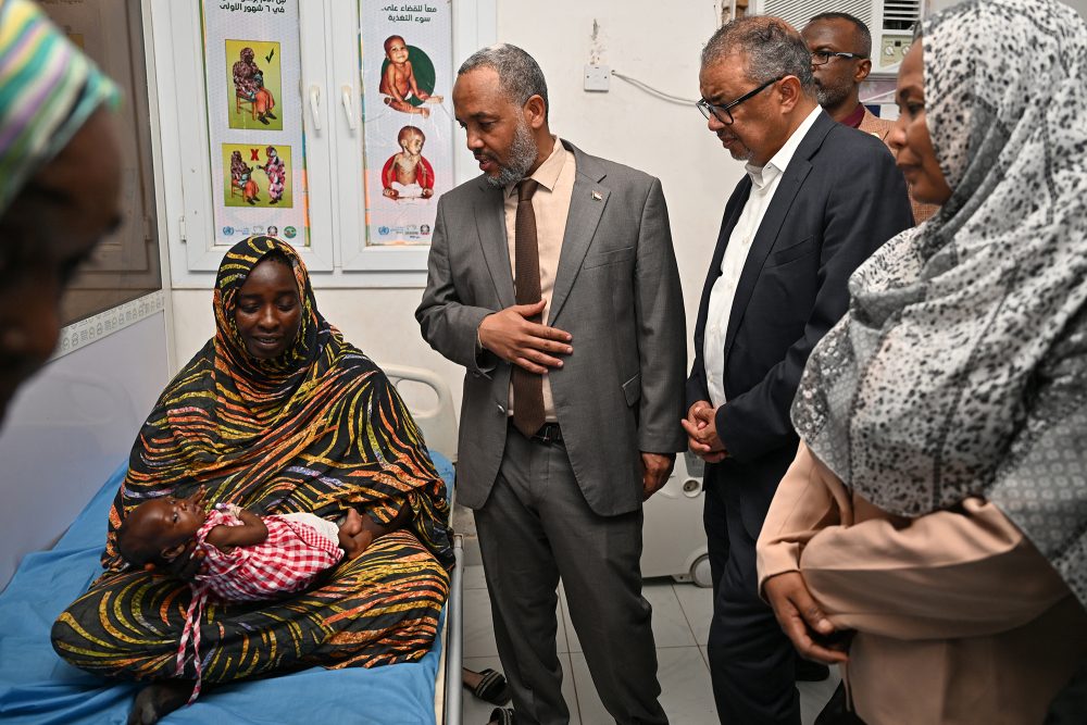 WHO-Chef Tedros Adhanom Ghebreyesus bei einem Besuch in Port Sudan