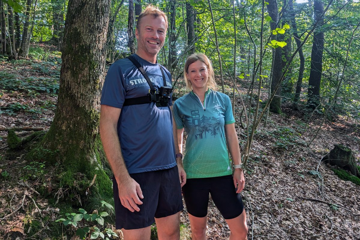 Neues Trail-Netzwerk in Bütgenbach: Daniel Baltus und Astrid Vliegen