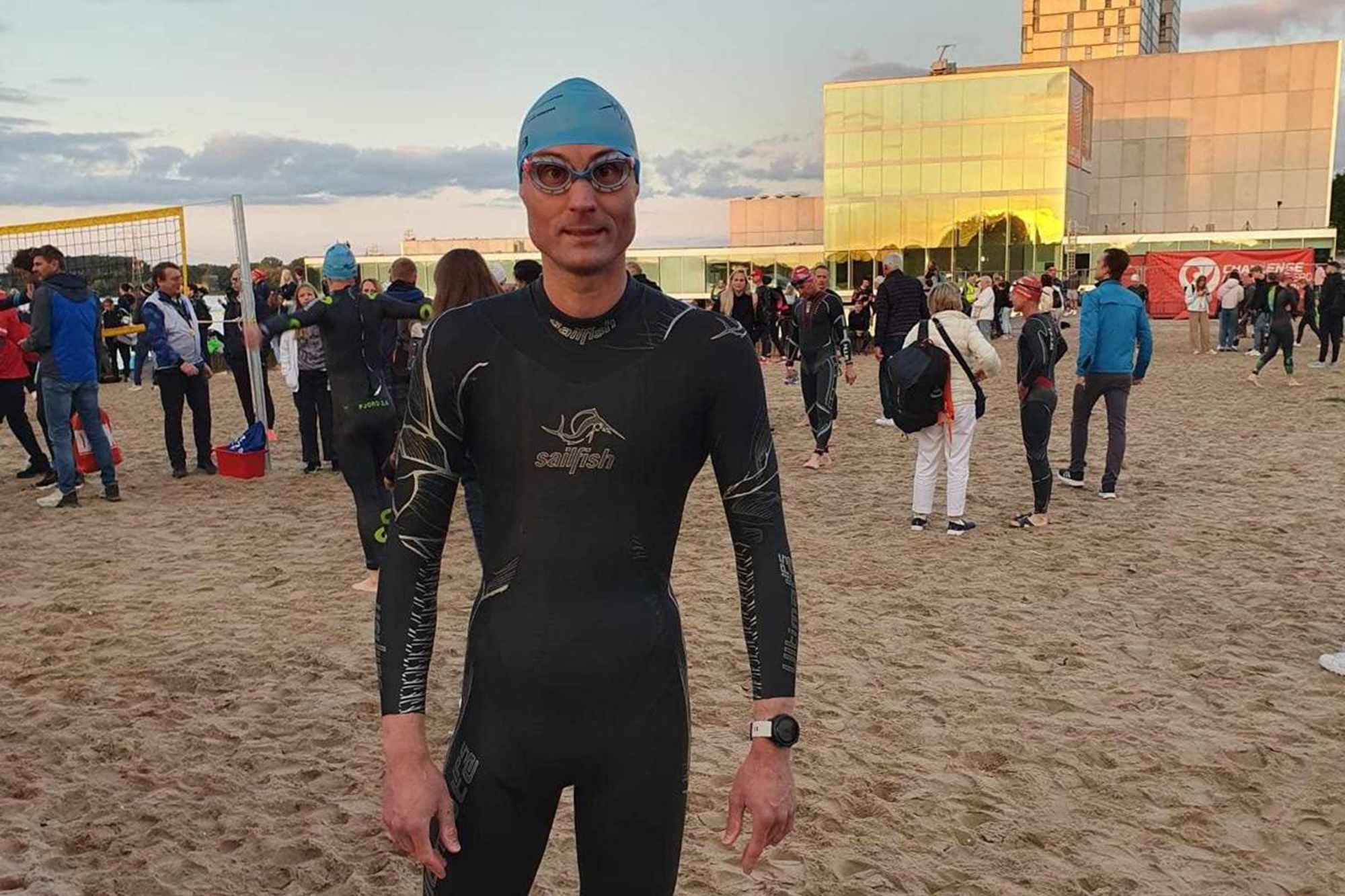 Der Lontzener Triathlet Olivier Esser in Almere