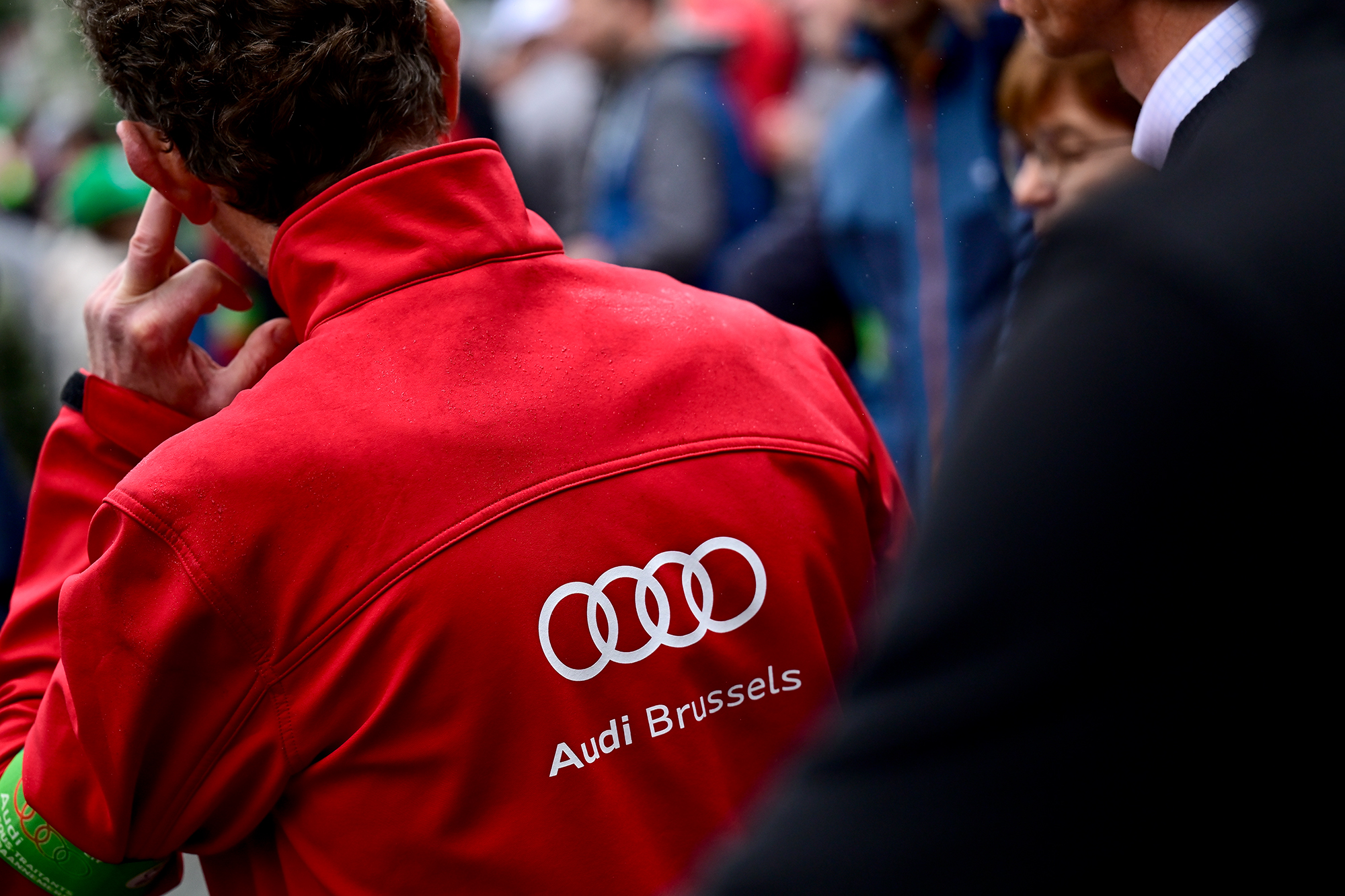 Protest der Audi-Mitarbeiter in Brüssel am 16. September