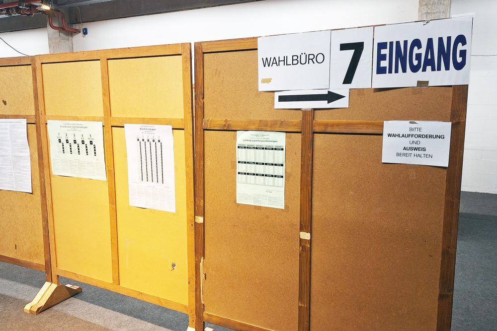 Wahlbüro im Eupen Plaza