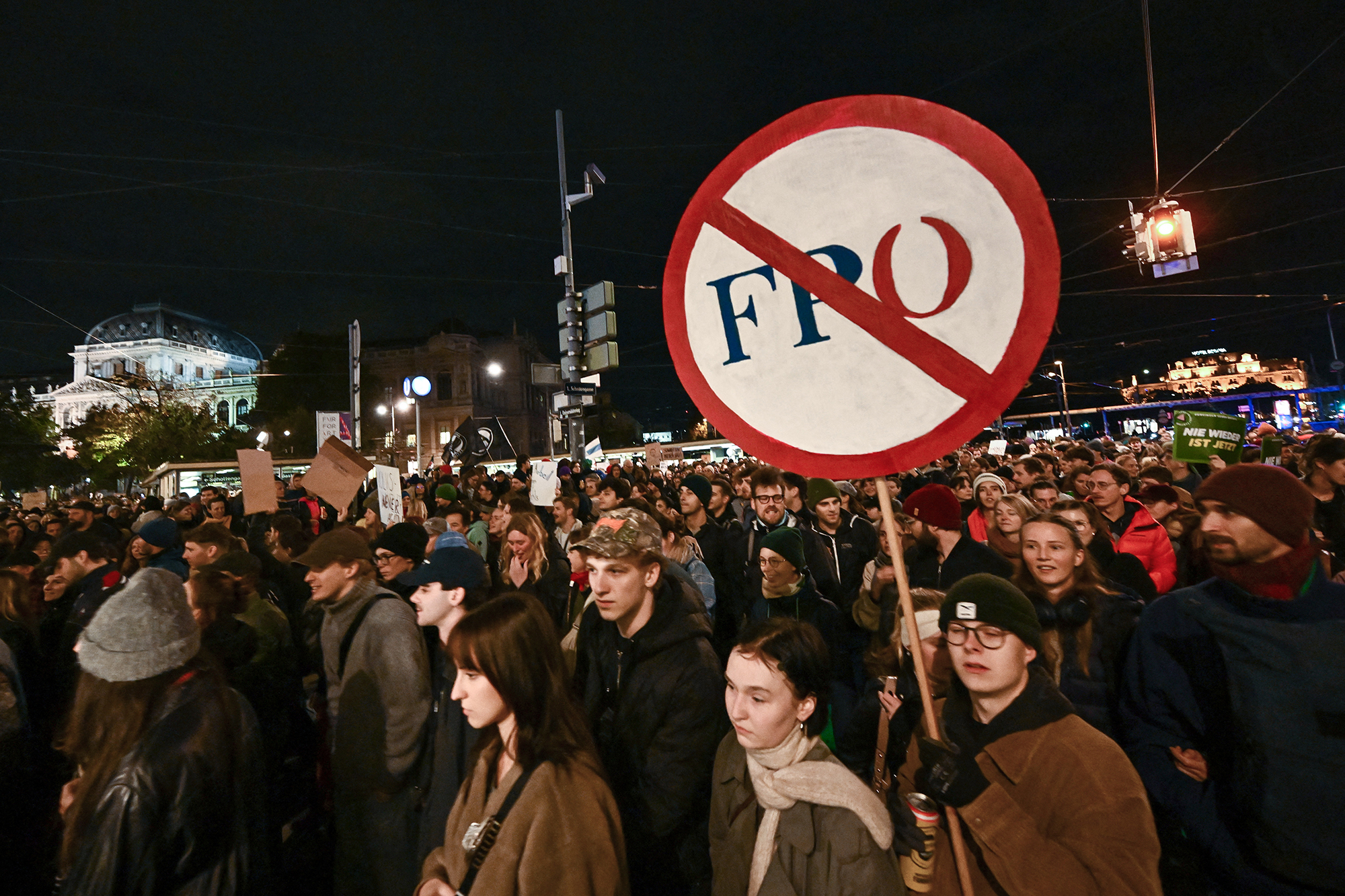 Demonstration in Wien gegen die FPÖ