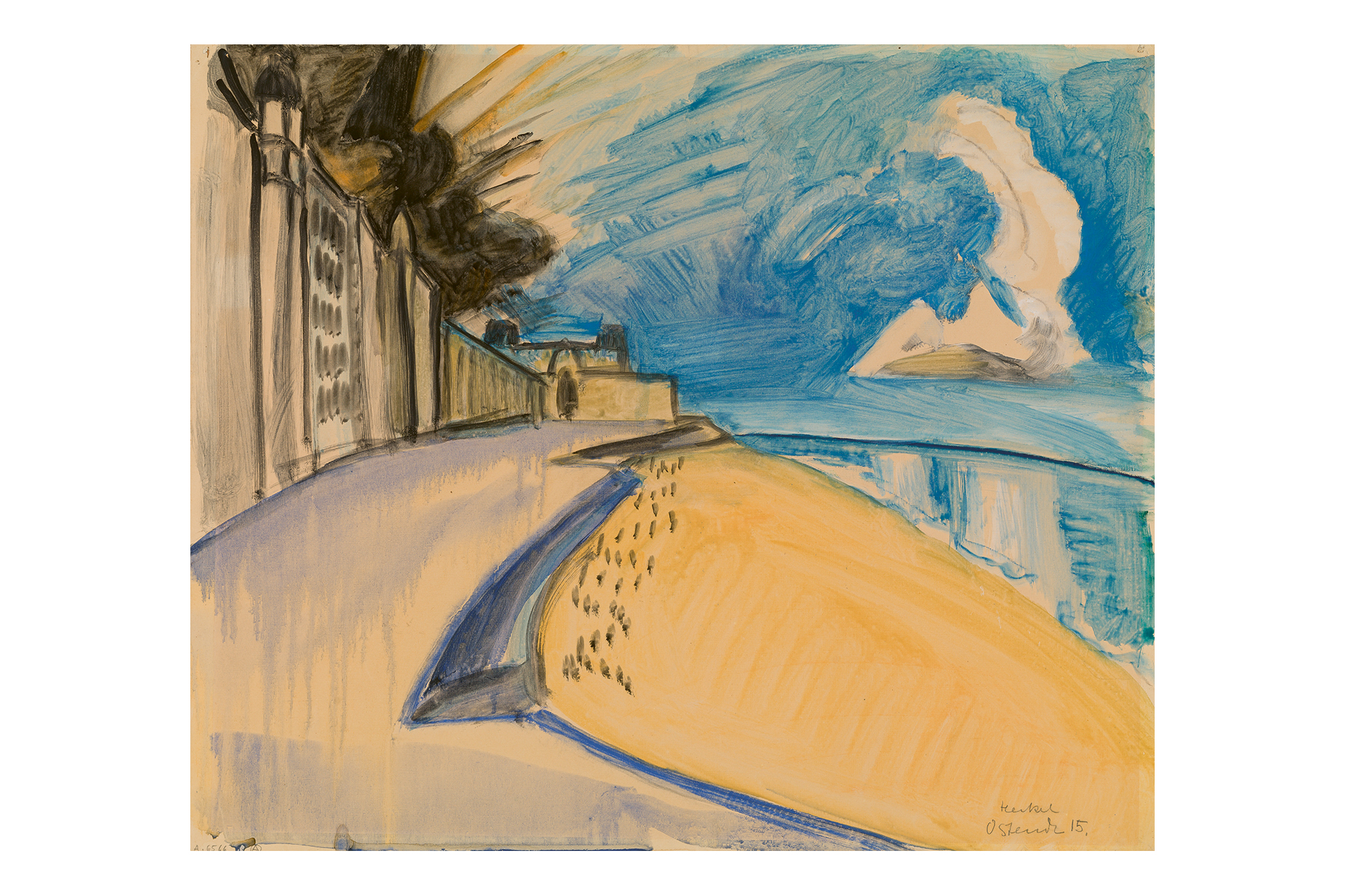 Erich Heckel, 'Strand in Oostende', 1915, Galerie Ronny Van de Velde