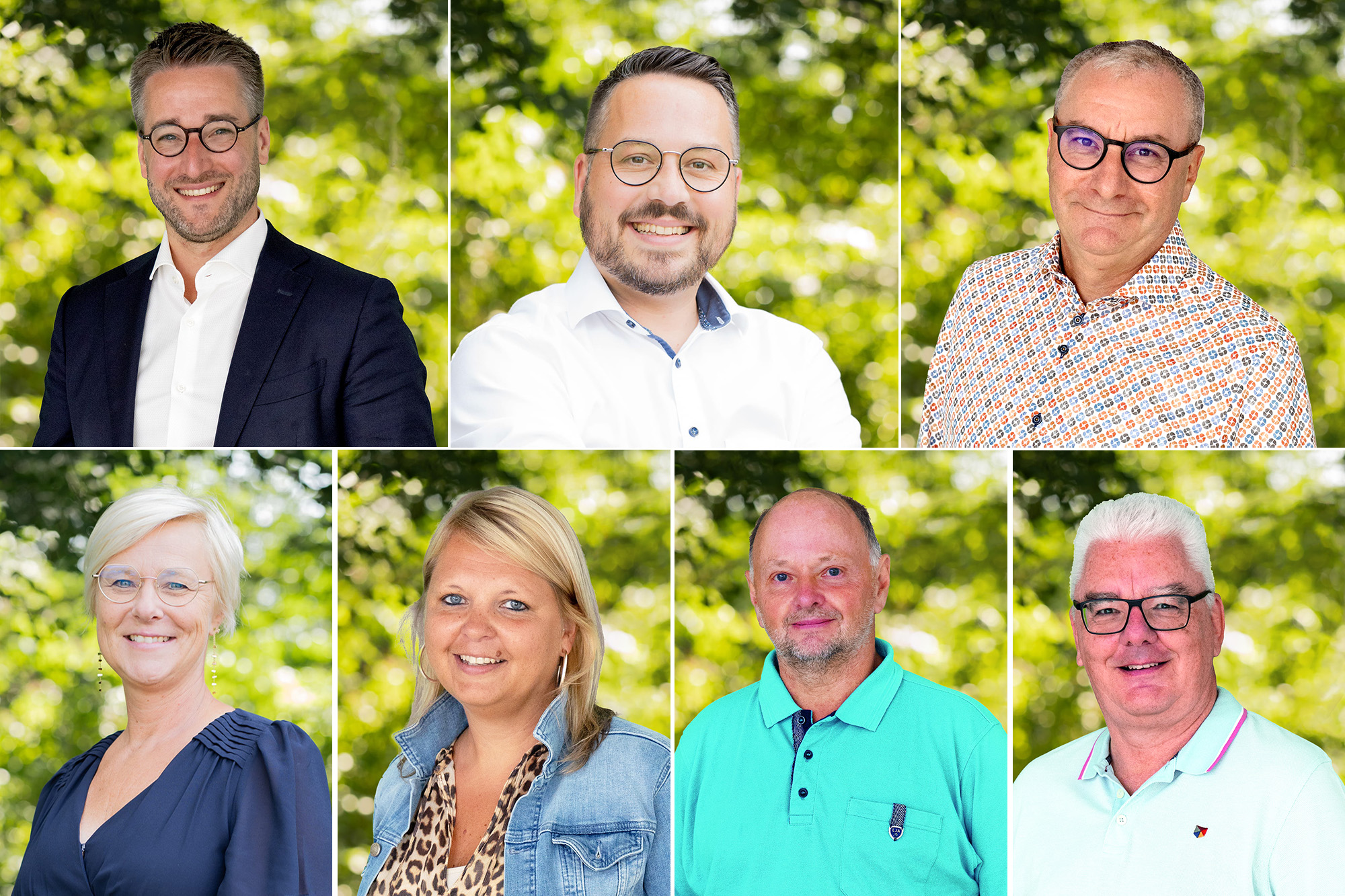 Das neue Gemeindekollegium in Kelmis: Bürgermeister Daniel Hilligsmann, Björn Klinkenberg, Pascal Kreusen, Nadine Rotheudt, Sandy Nyssen, Raymond Lenaerts. Designierter ÖSHZ-Präsident ist Freddy Renier