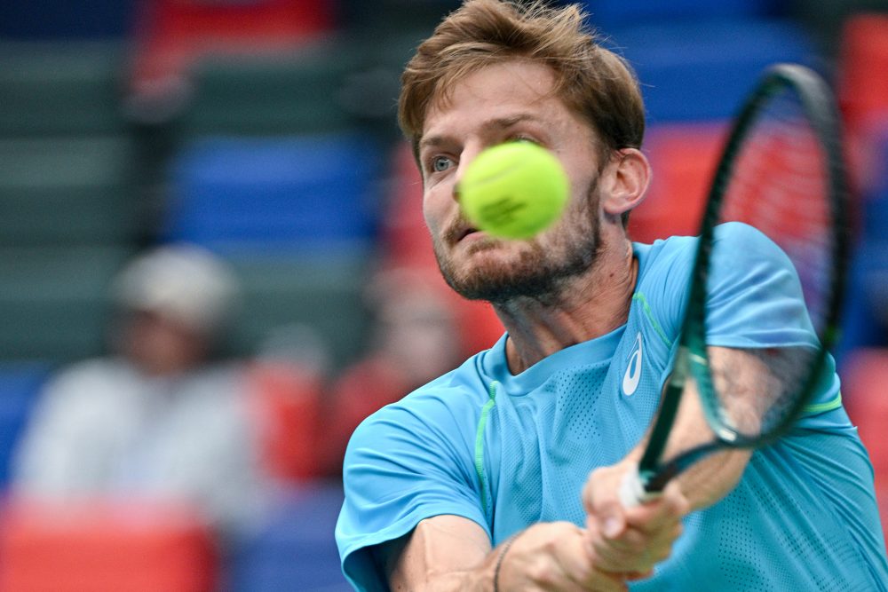 David Goffin bei der Partie gegen Taylor Fritz