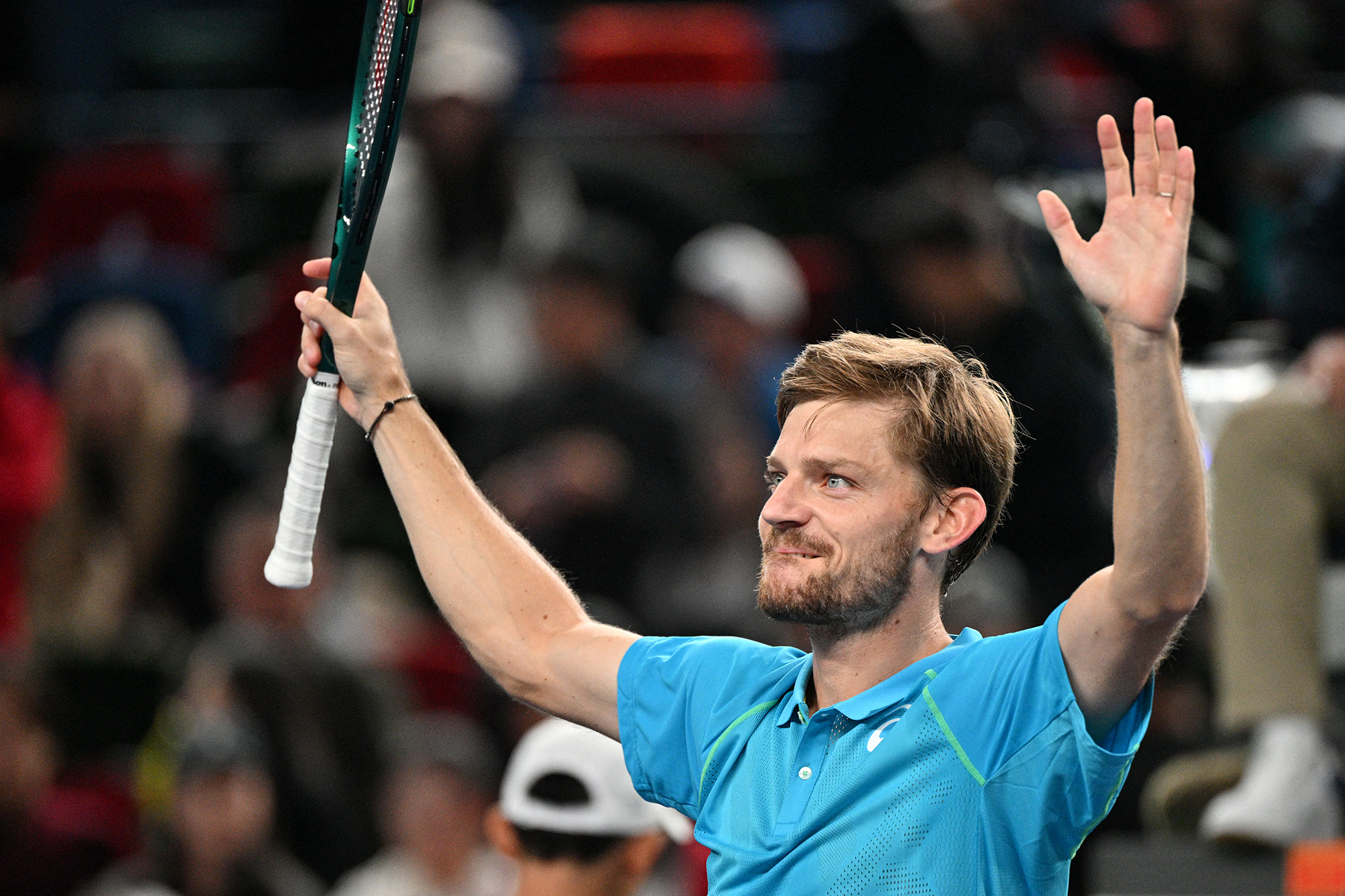 David Goffin nach dem Sieg über Alexander Zverev