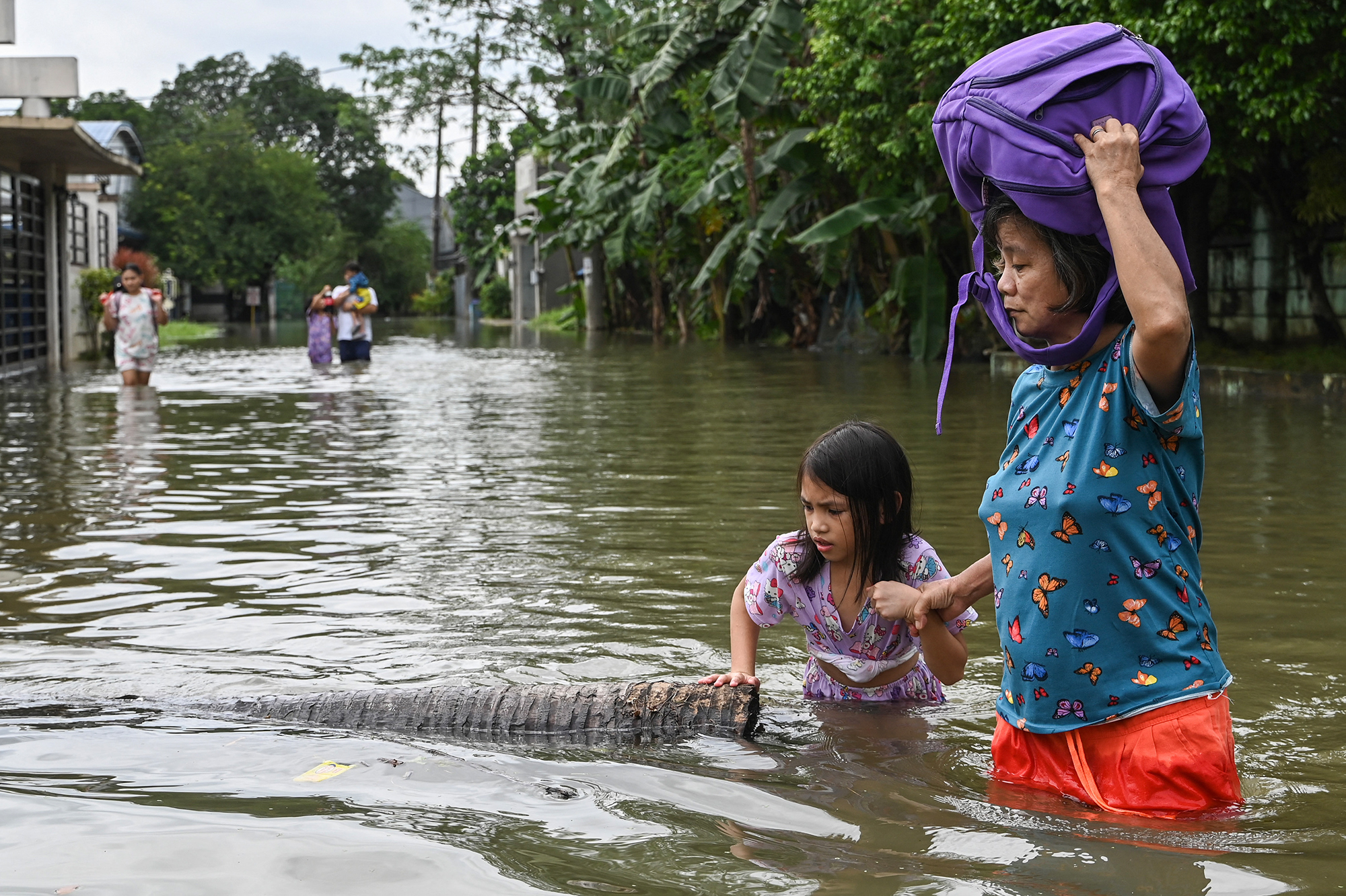 Überschwemmungen in Cainta im Osten von Manila