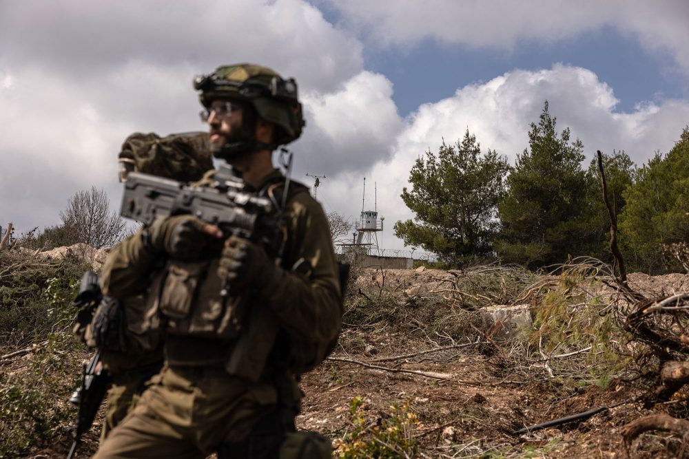 Israelische Soldaten in der Nähe der Grenze zum Libanon