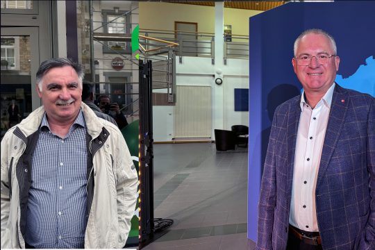 Spitzenkandidaten für die Provinzwahlen: Issa Gamboulatov (Ecolo) und Alfred Ossemann (SP)