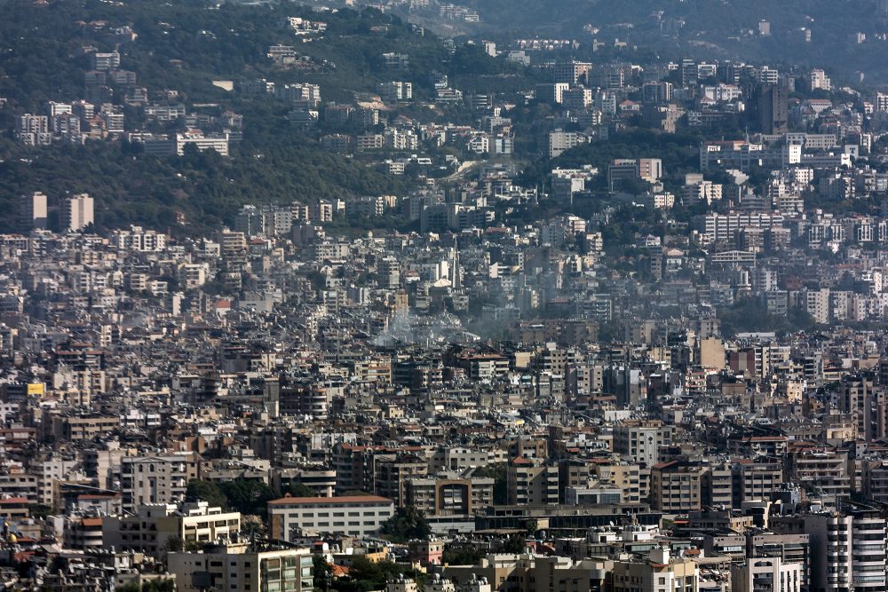 Luftansicht von Libanons Hauptstadt Beirut