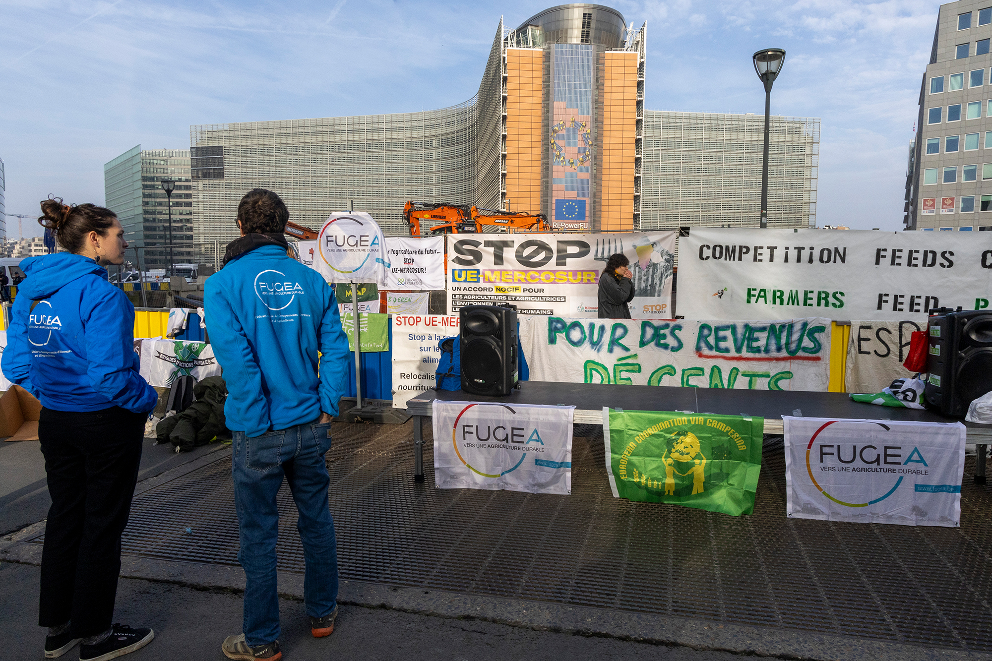 Bauernprotest in Brüssel