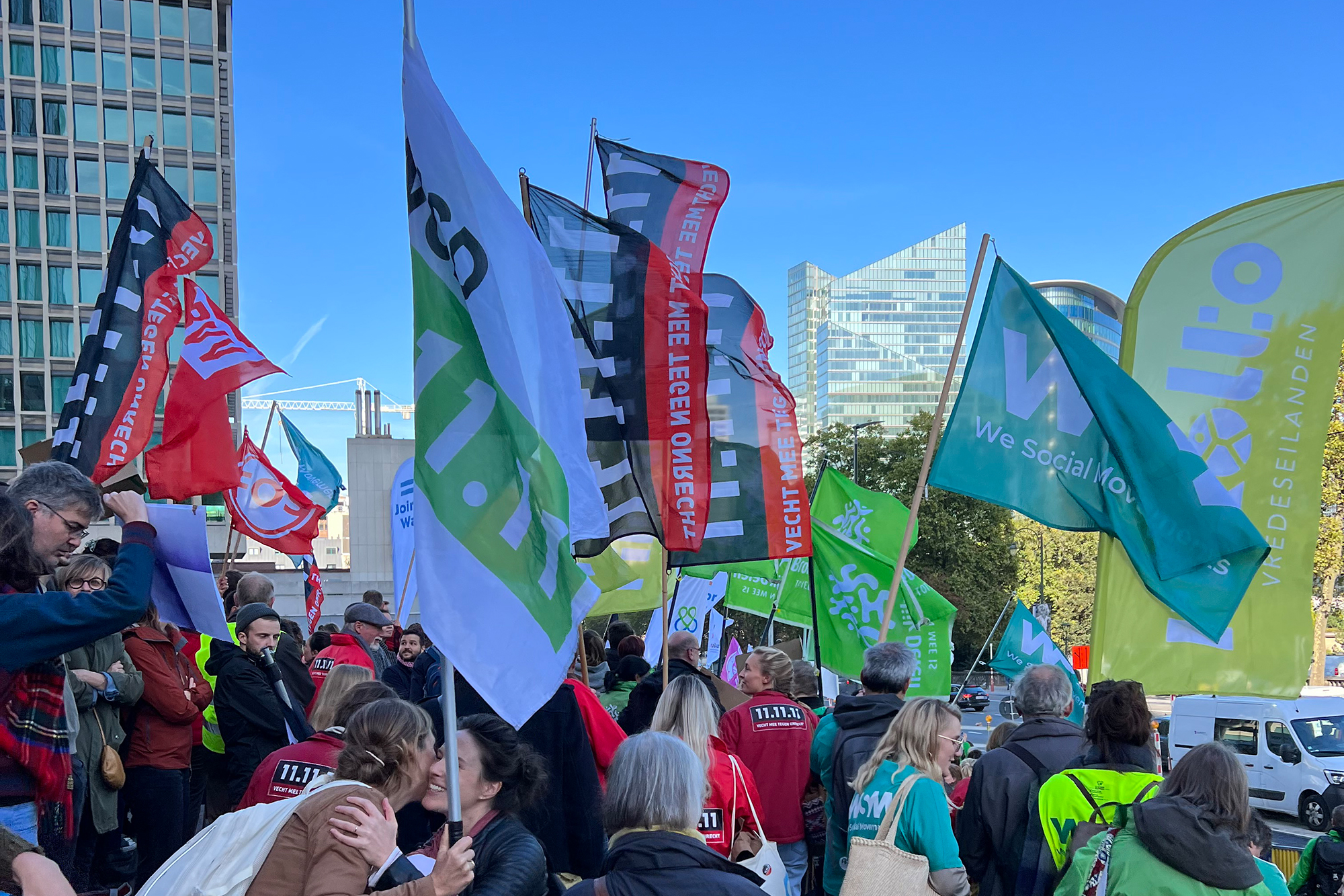 CNCD-Protest in Brüssel