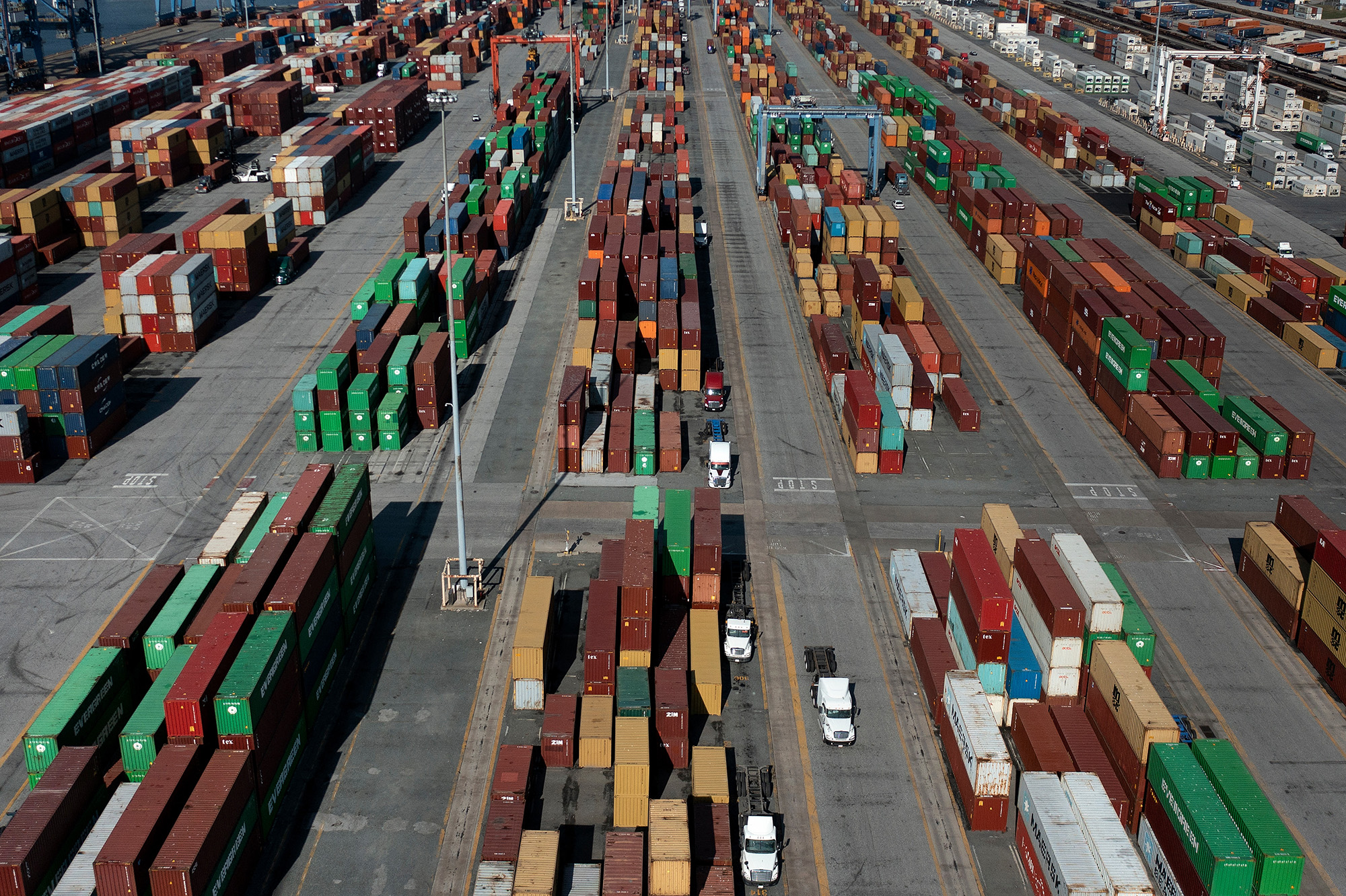 Container im Hafen von Baltimore