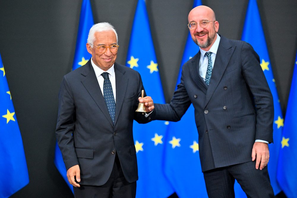 Antonio Costa übernimmt die Sitzungsglocke von Charles Michel (