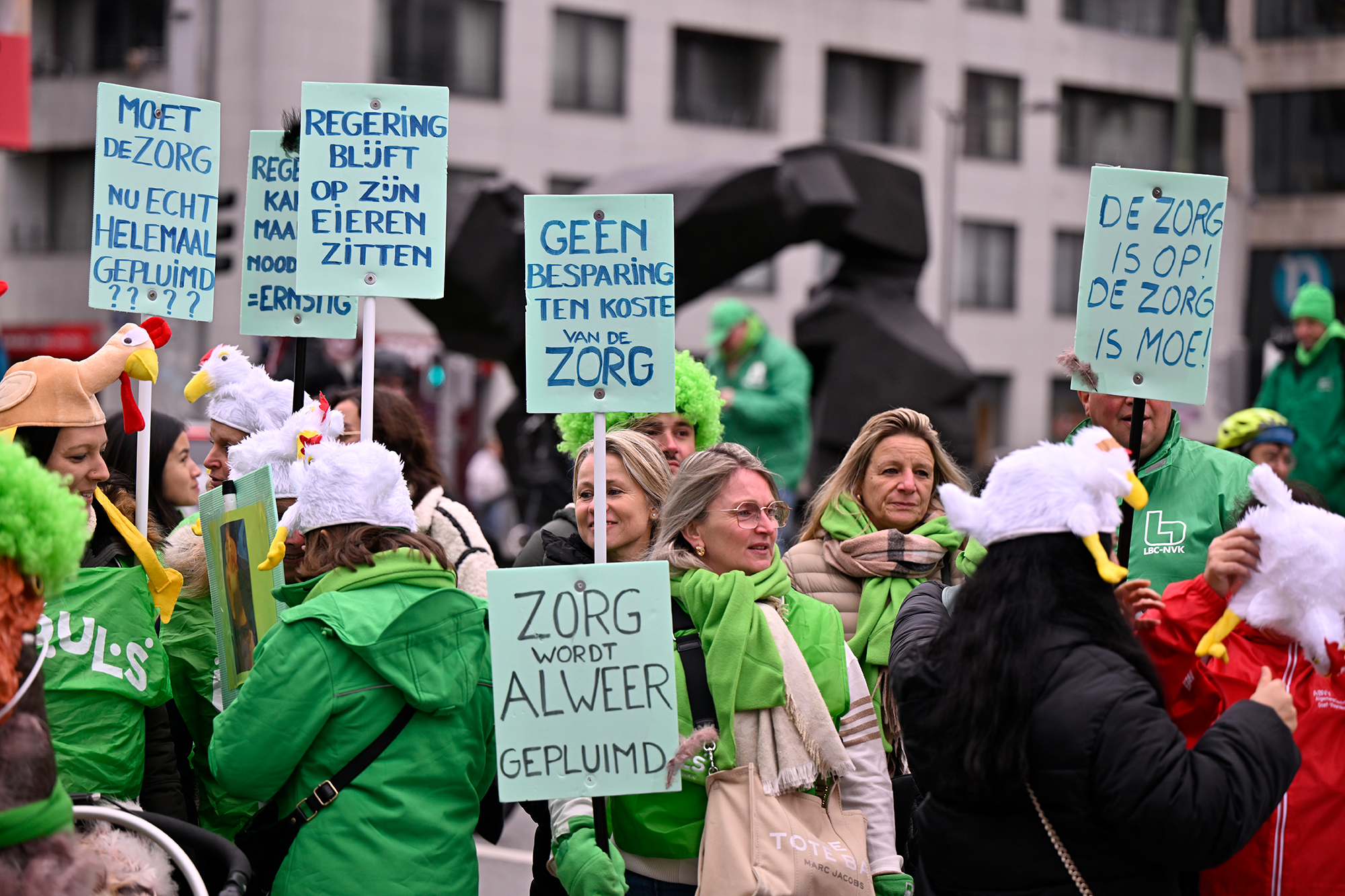 Demonstration des nicht-kommerziellen Sektors in Brüssel am 7. November 2024