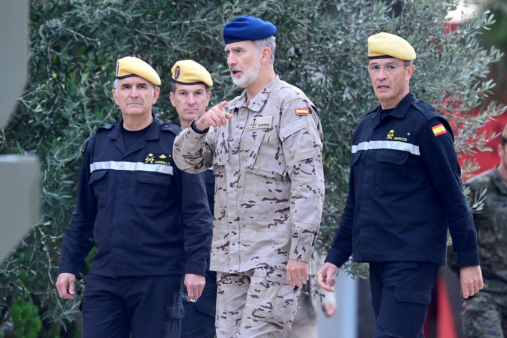 König Felipe besucht den Militärstützpunkt Jaime I in Betera, Valencia