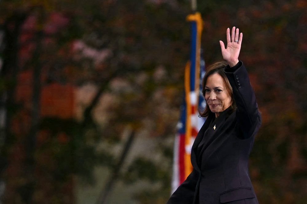 Kamala Harris nach ihrer Ansprache an ihre Anhänger am 6. November 2024