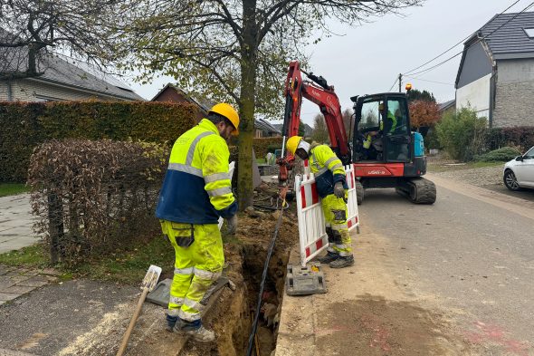 Ausbau des Stromnetzes im Eupener Ortsteil Gemehret