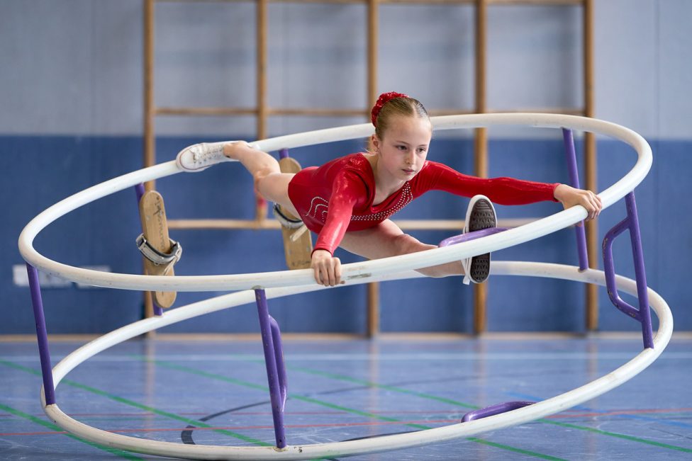 Maria Kaas im Spiraleturnen